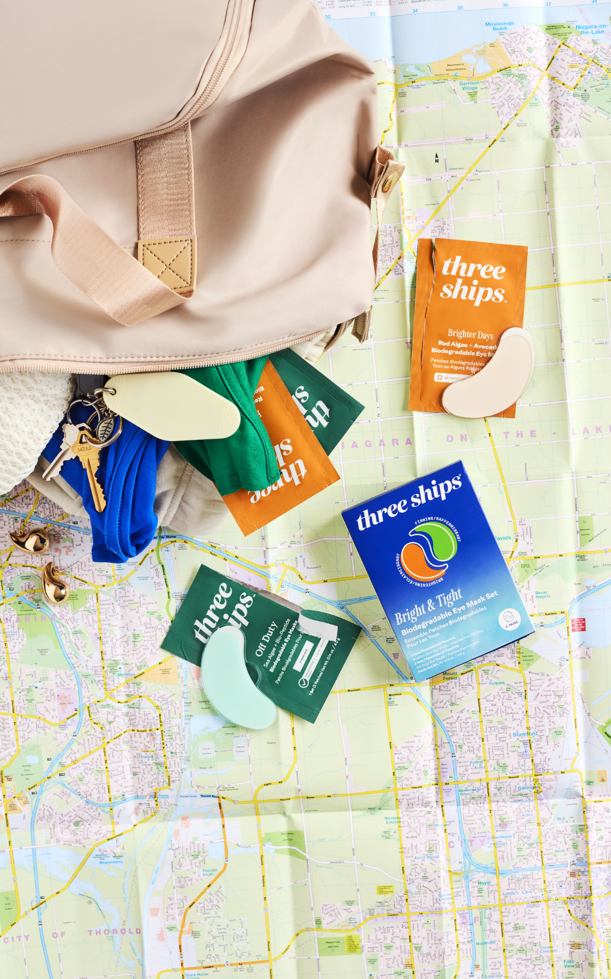 Three Ships Bright & Tight Eye Mask Set